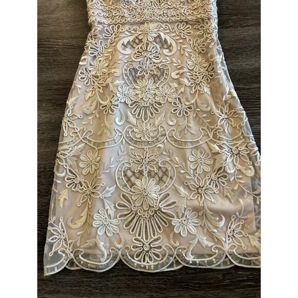 NWT Sue Wong Beaded Sequin Dress Size 0 Art Deco Gatsby Formal‎ Cocktail Gown - Picture 11 of 16